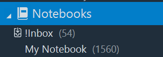 Notebooks Evernote 